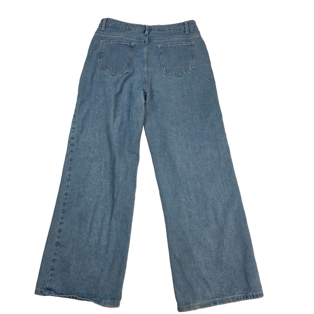Women's Cargo Jeans Baggy Wide Leg Mom Y2K - Picture 4 of 7